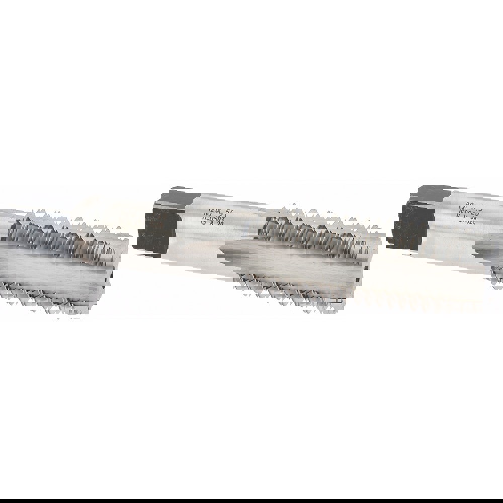 Straight Flute Tap: M20x2.50 Metric Coarse, 4 Flutes, Plug, High Speed Steel, Bright/Uncoated