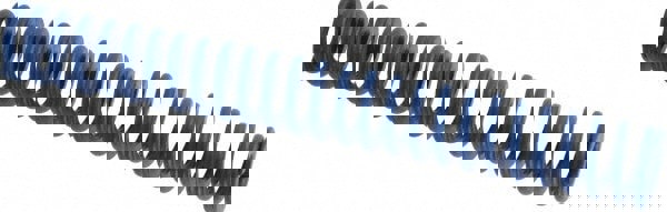 Die Spring: 20 mm Hole Dia, 10 mm Rod Dia, 152 mm Free Length, Blue