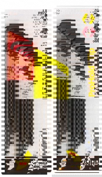 22 Piece L-Key Handle Combo Hex Key Set