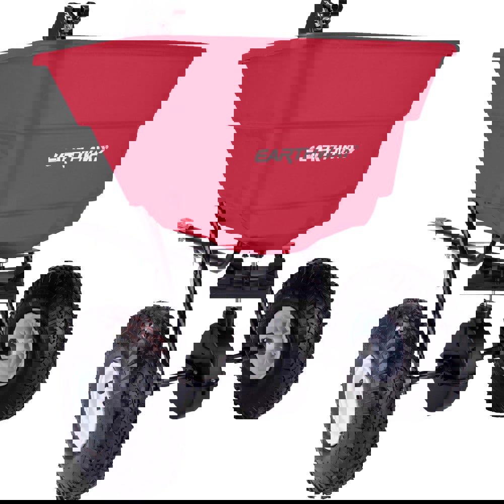 Landscape Spreaders; Spreader Type: Tow Behind ; Handle Type: None ; Wheel Type: Pneumatic ; Minimum Spread Width (Decimal Inch): 96 ; Minimum Spread Width (Feet): 8 ; Maximum Spread Width (Feet): 12