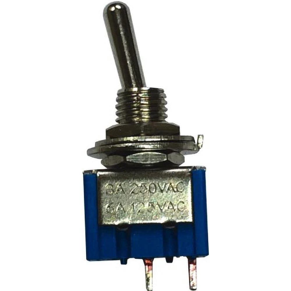 Automotive Switches; Switch Type: Starter ; Number Of Connections: 2 ; Sequence: On-Off ; Amperage: 6 ; Voltage: 12 ; Color: Silver