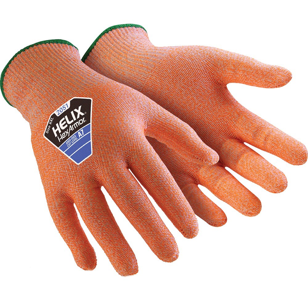 Cut & Puncture-Resistant Gloves: Size M, ANSI Cut A7, ANSI Puncture 3, HPPE, Nylon & Glass