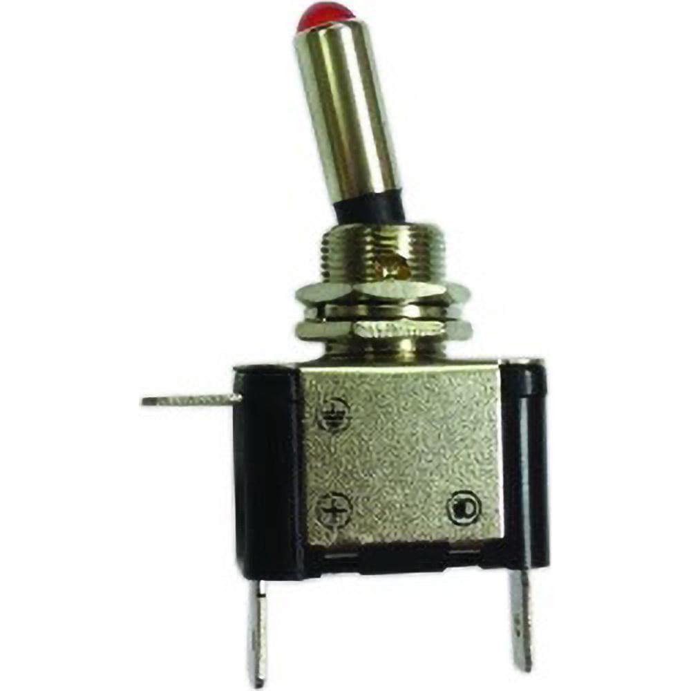 Automotive Switches; Switch Type: Starter ; Number Of Connections: 2 ; Sequence: On-Off ; Amperage: 25 ; Voltage: 12 ; Color: Silver