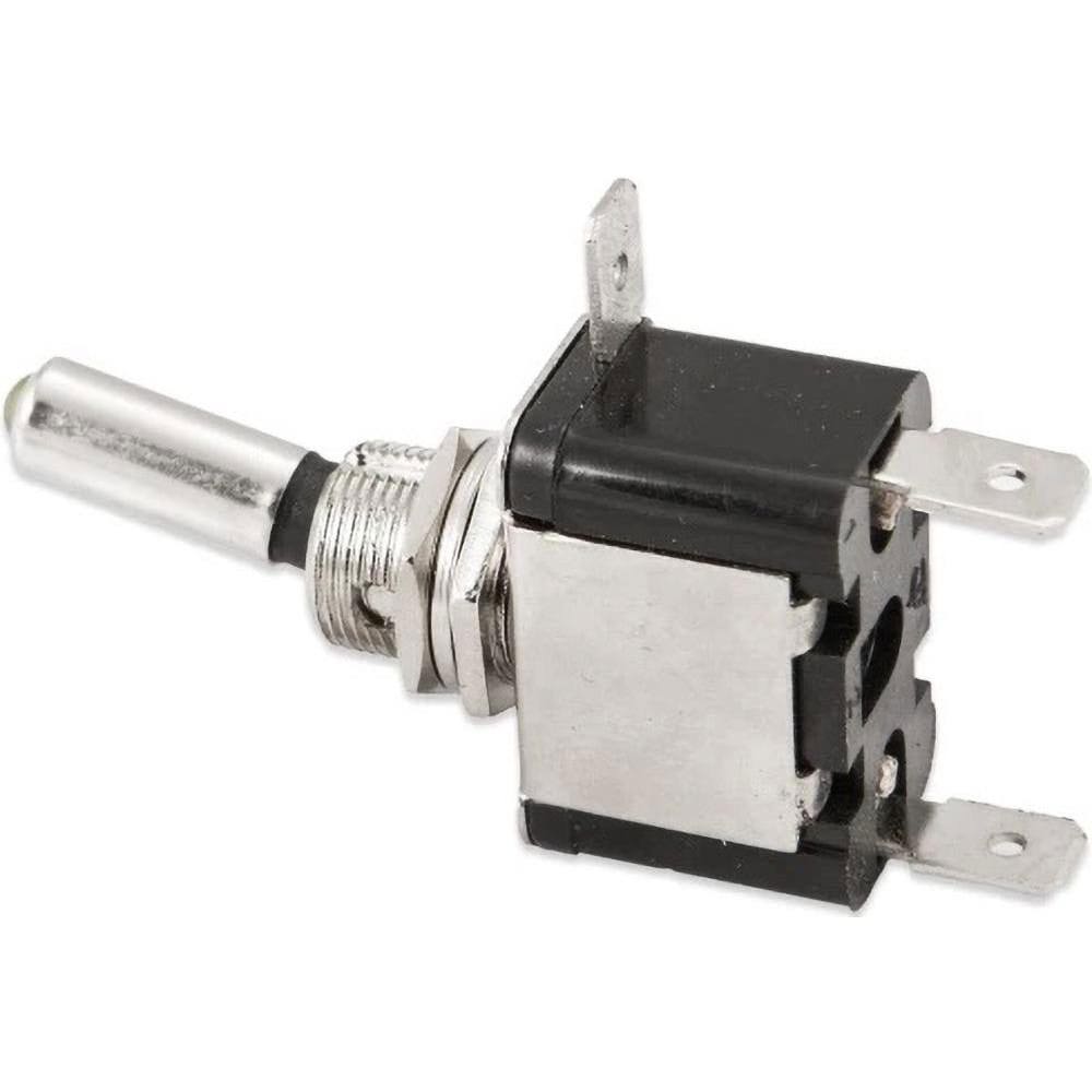 Automotive Switches; Switch Type: Starter ; Number Of Connections: 2 ; Sequence: On-Off ; Amperage: 25 ; Voltage: 12 ; Color: Silver