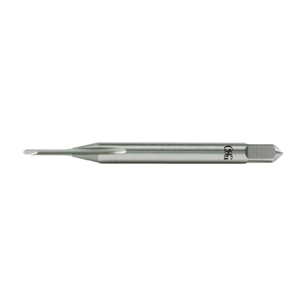 Straight Flute Tap: #000-120 UNC, 2 Flutes, Bottoming, High Speed Steel, Bright/Uncoated