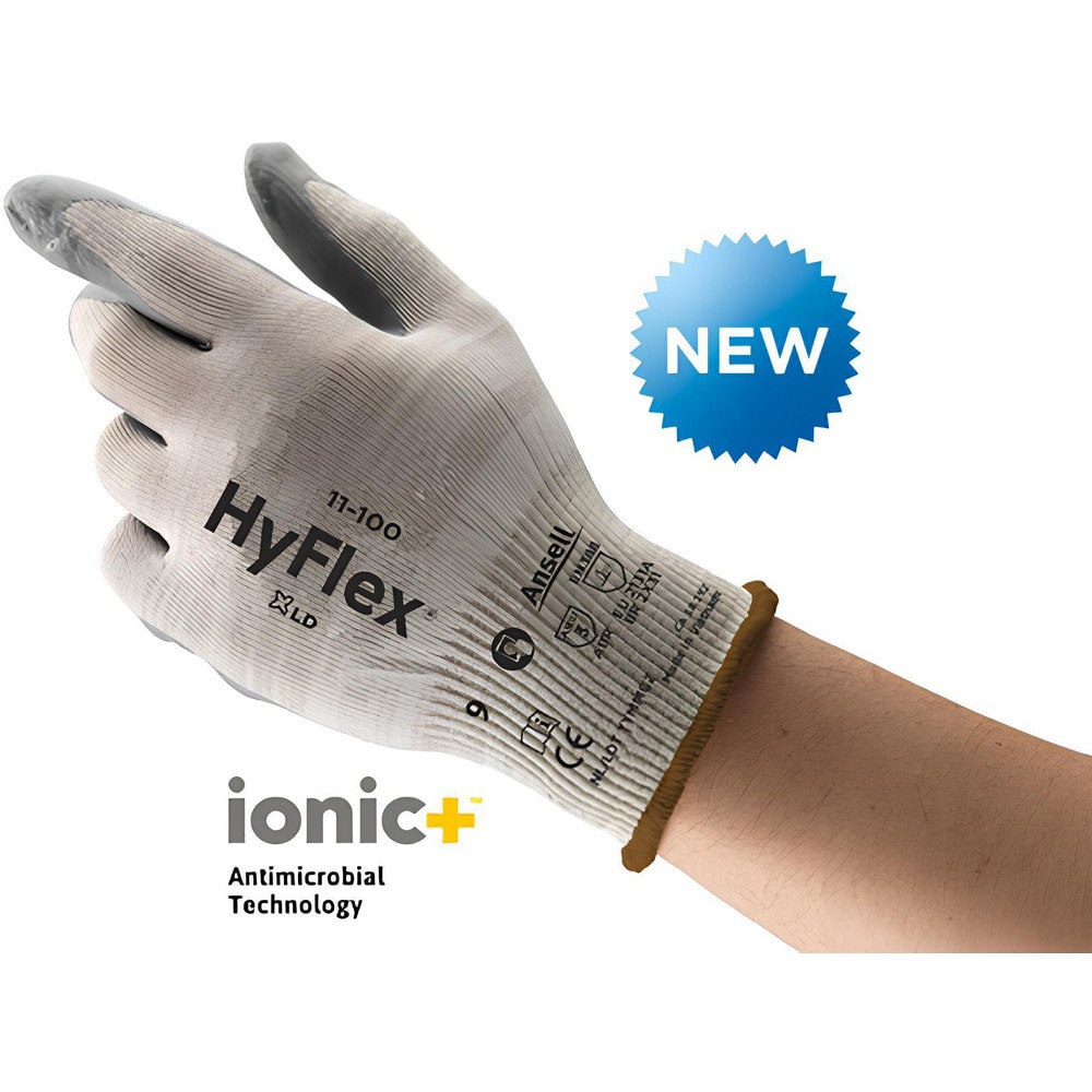 Series 11-100 General Purpose Work Gloves: X-Large, Nitrile-Coated X-Static Yarn