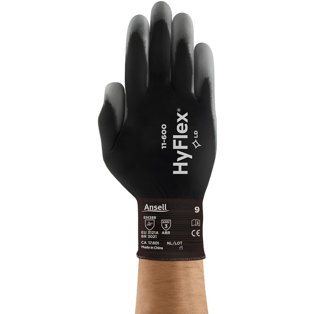 Series 11-600 General Purpose Work Gloves: Medium, Polyurethane-Coated Nylon