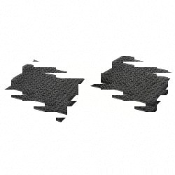 Anti-Fatigue Mat: 3' Long, 2' Wide, 1/2 Thick, Vinyl, Beveled Edges, Light-Duty