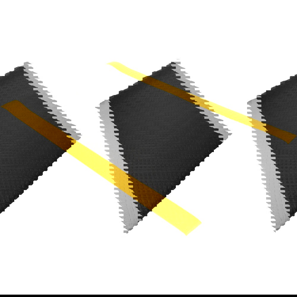 Anti-Fatigue Mat: 5' Long, 3' Wide, 1/2 Thick, Vinyl, Beveled Edges, Light-Duty