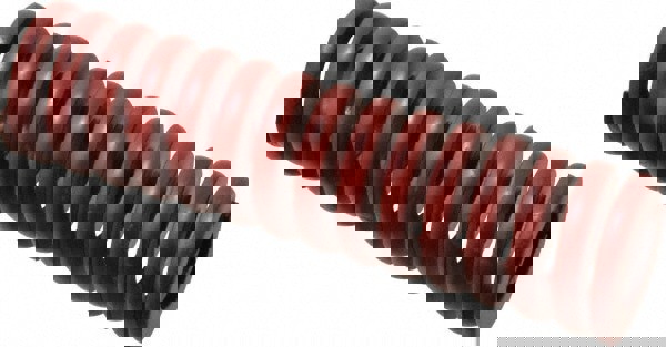 Die Spring: 40 mm Hole Dia, 20 mm Rod Dia, 152 mm Free Length, Red