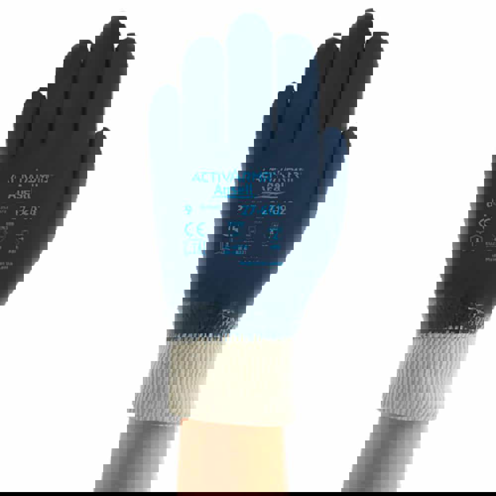 Series 27-602 General Purpose Work Gloves: Large, Nitrile-Coated Jersey