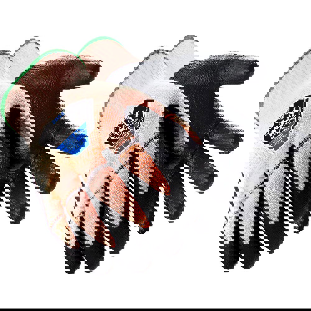 Cut & Puncture Resistant Gloves; Coating Material: Polyurethane ; Coating Coverage: Palm & Fingertips ; Glove Type: Cut & Puncture-Resistant ; ANSI/ISEA Cut Resistance Level: A4 ; Primary Material: HPPE ; Lining Material: HPPE
