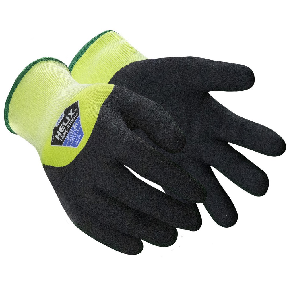 Cut & Puncture Resistant Gloves; Style: Knit ; Coating Material: Nitrile ; Coating Coverage: Palm & Fingertips ; Glove Type: Cut, Puncture & Abrasion-Resistant ; ANSI/ISEA Cut Resistance Level: A4 ; Primary Material: Acrylic