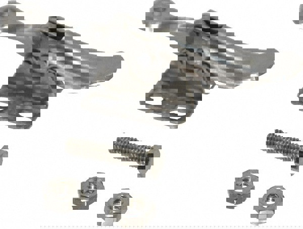 Manual Hold-Down Toggle Clamp: Horizontal, 75 lb Capacity, Solid Bar, Flanged Base