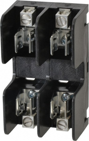 2 Pole, 250 VAC/VDC, 60 Amp, Screw Mount Fuse Block