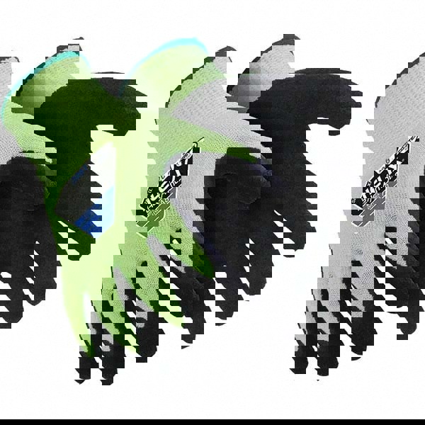 Cut & Puncture-Resistant Gloves: Size M, ANSI Cut A9, ANSI Puncture 5, Rubber Latex, HPPE