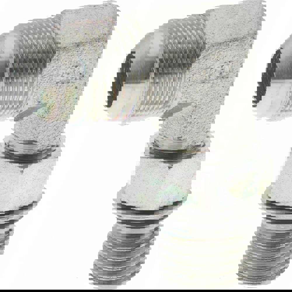 Steel Flared Tube 90 Deg Straight Thread Elbow: 3/8