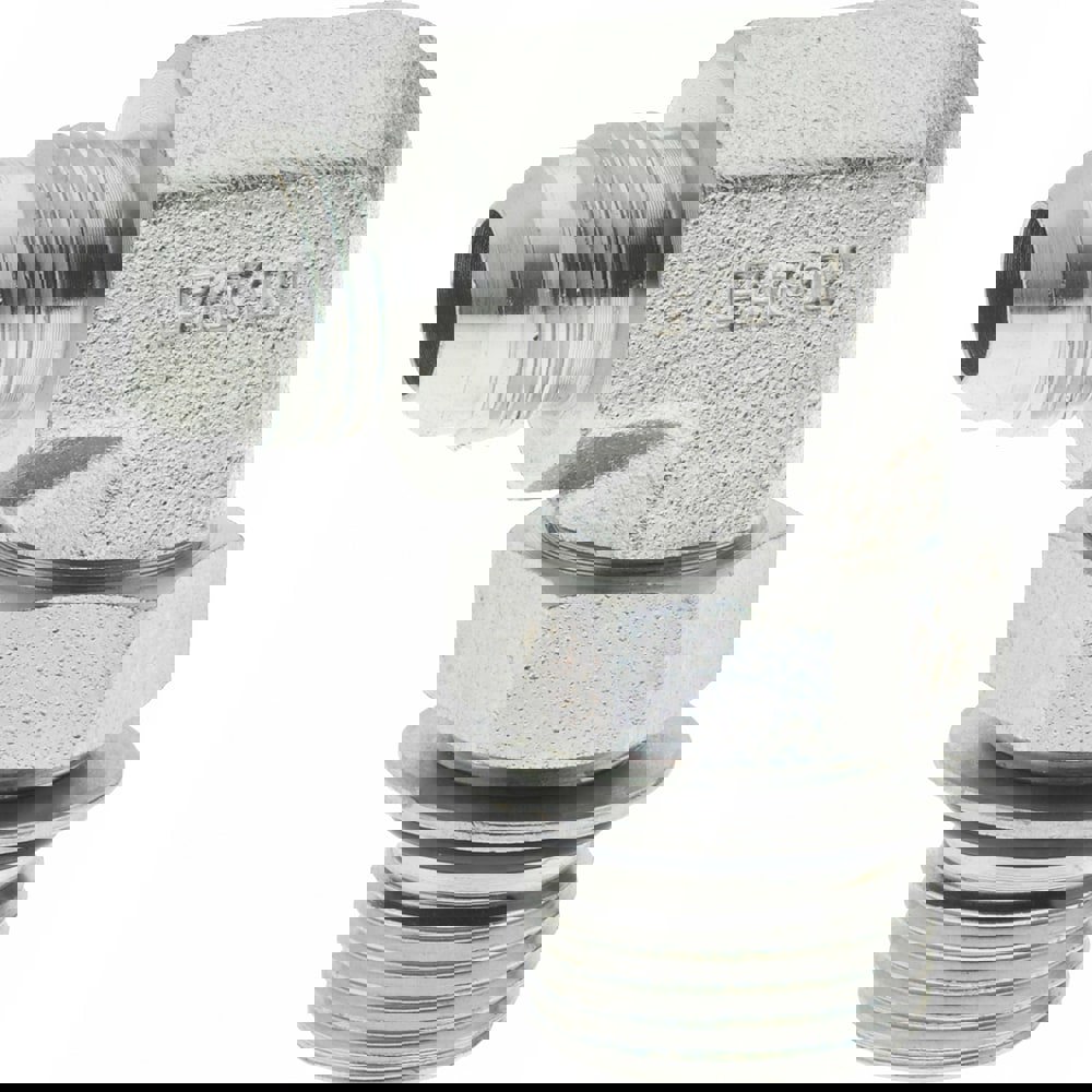 Steel Flared Tube 90 Deg Straight Thread Elbow: 3/8