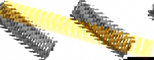 Die Spring: 20 mm Hole Dia, 10 mm Rod Dia, 152 mm Free Length, Yellow