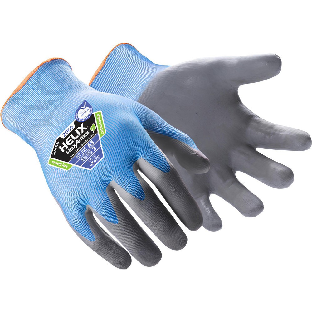 Cut & Puncture-Resistant Gloves: Size XS, ANSI Cut A3, ANSI Puncture 3, Abrasion Level 6, Nitrile, Dyneema