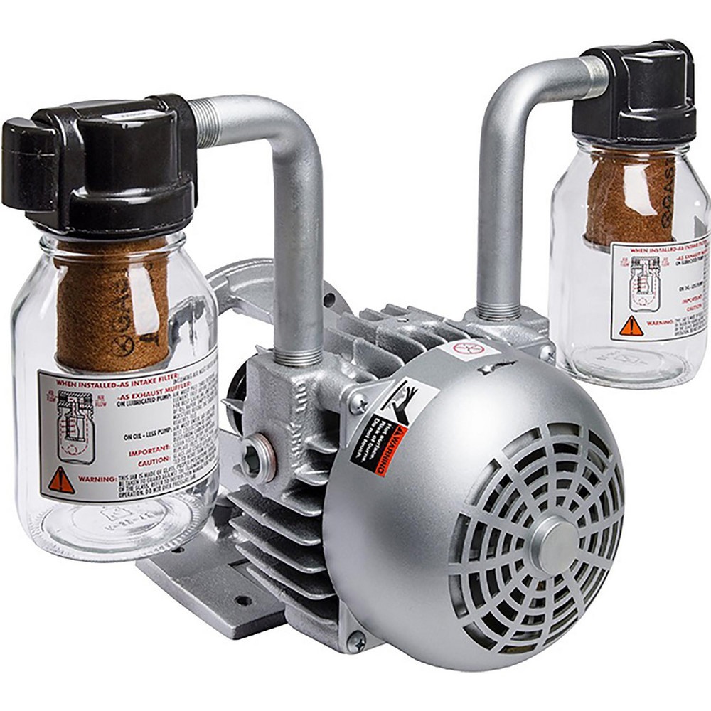 Rotary Vane-Type Vacuum Pumps; Compressor Type: Vacuum Pump ; Horsepower: 1 ; Cubic Feet Per Minute: 17 ; Voltage: Motorless ; Port Size: 3/4