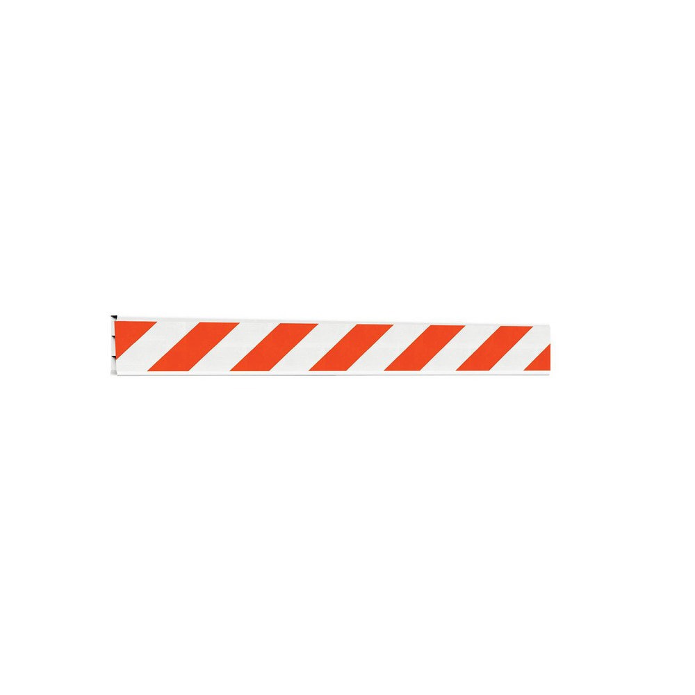Pedestrian Barrier I-Beam Board: Plastic, White, Use with Plasticade A-Frame Barricade
