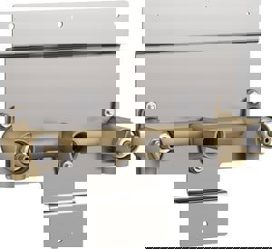 1/2 in. NPT Wall Mount Two Handle Lavatory Faucet Valve