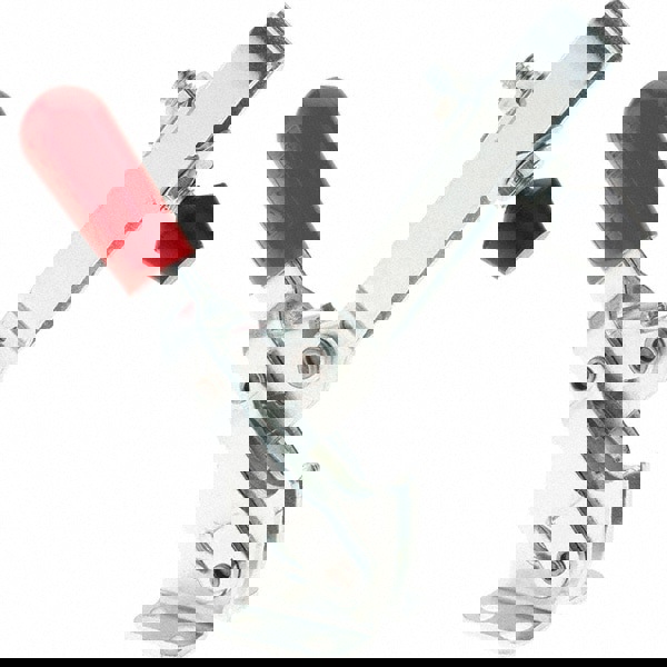 Manual Hold-Down Toggle Clamp: Vertical, 375 lb Capacity, U-Bar, Flanged Base