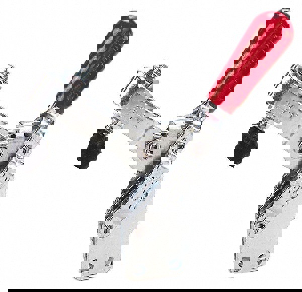 Manual Hold-Down Toggle Clamp: Vertical, 375 lb Capacity, U-Bar, Straight Base