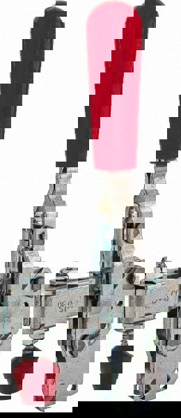 Manual Hold-Down Toggle Clamp: Vertical, 375.43 lb Capacity, U-Bar, Straight Base