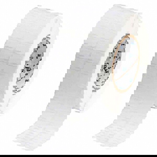 Label Maker Label: White, Vinyl, 1-1/2