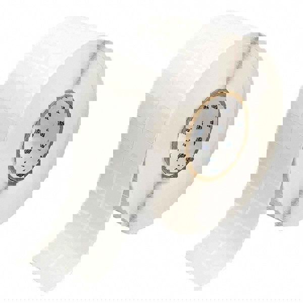 Label Maker Label: Silver, Metallized Polyester, 1-1/2