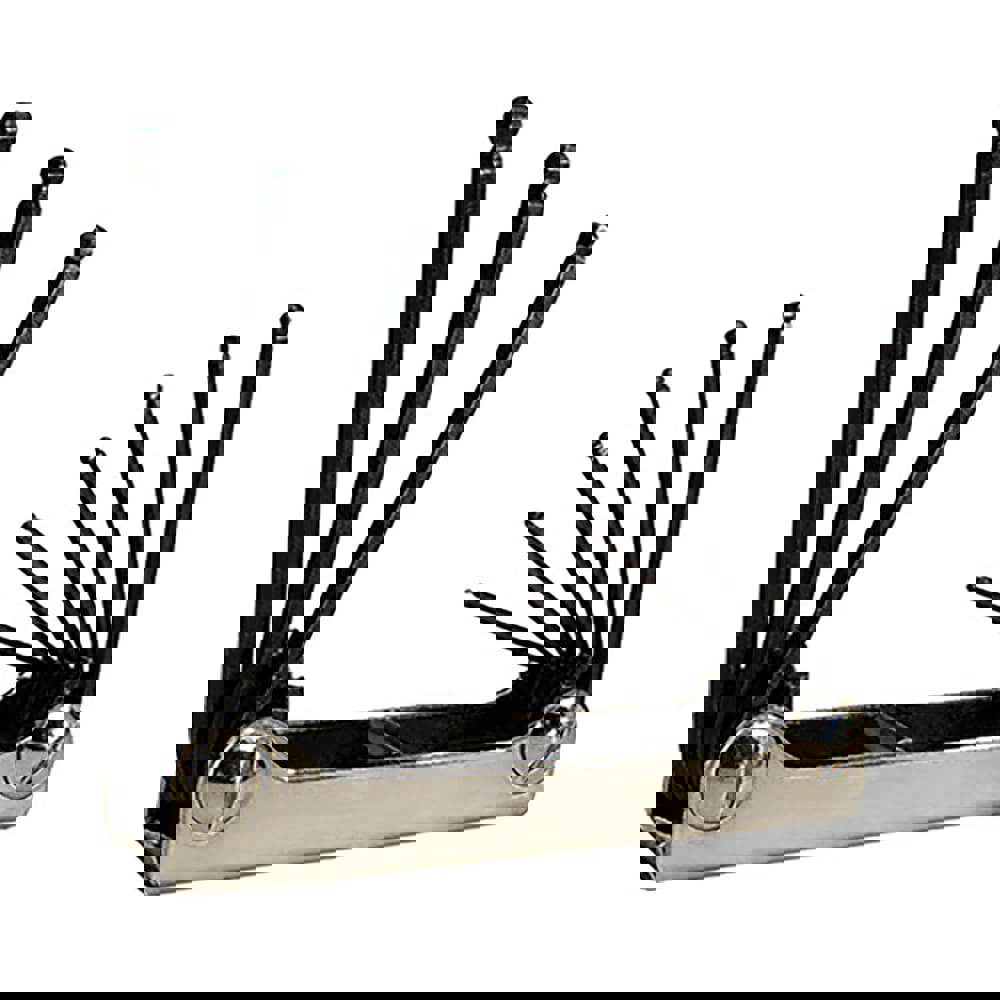 9 Piece Fold-Up Ball End Hex Key Set