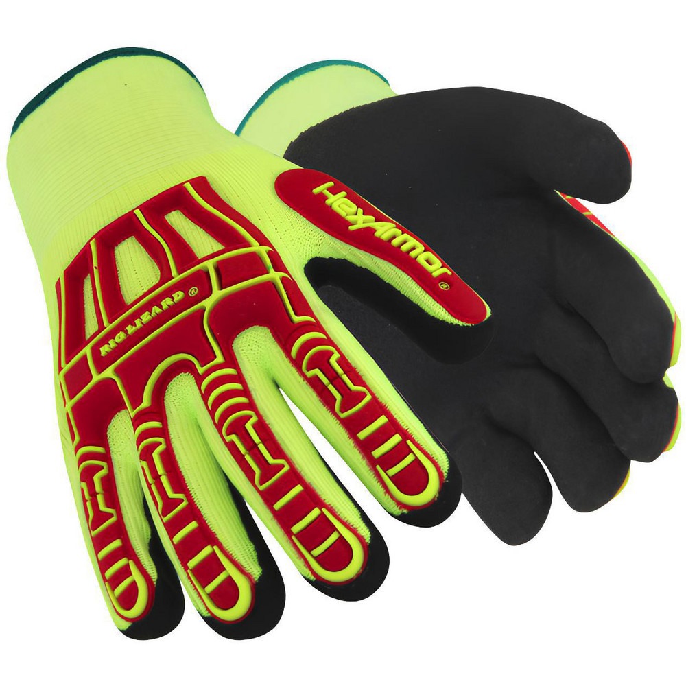 Cut & Puncture-Resistant Gloves: Size XS, ANSI Cut A6, ANSI Puncture 4, Sandy Nitrile, Acrylic & Fiberglass Blend