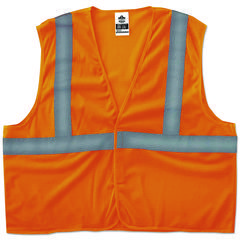GloWear 8205HL Type R Class 2 Super Econo Mesh Vest, 2X-Large to 3X-Large, Orange