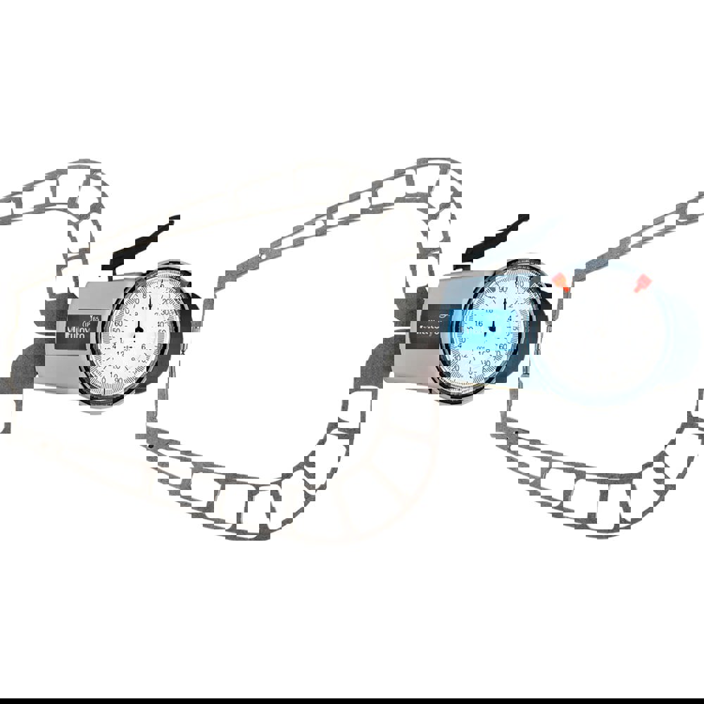 Outside Dial Caliper Gages; Minimum Measurement (mm): 0.00; Maximum Measurement (Inch): 2; Maximum Measurement (mm): 50.80; Graduation (Decimal Inch): 0.0010; Groove Depth (mm): 3.00; Groove Depth (Decimal Inch): 0.1100; Groove Width (Decimal Inch): 3.000