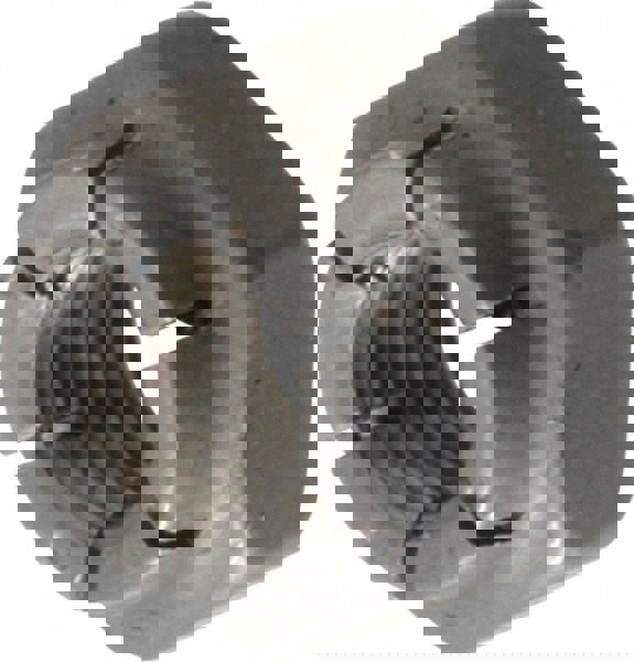 1/4-28 UNJF Grade 2 Hex Lock Nut with Expanding Flex Top