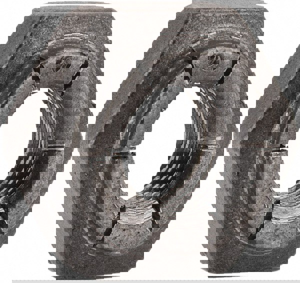 Heavy Hex Lock Nut: Flex Top, 5/16-18, Grade 2 Steel, Bright/Uncoated