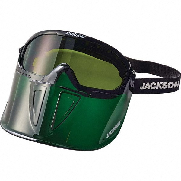 Safety Goggles: IR Filter, Uncoated, Green Polycarbonate Lenses