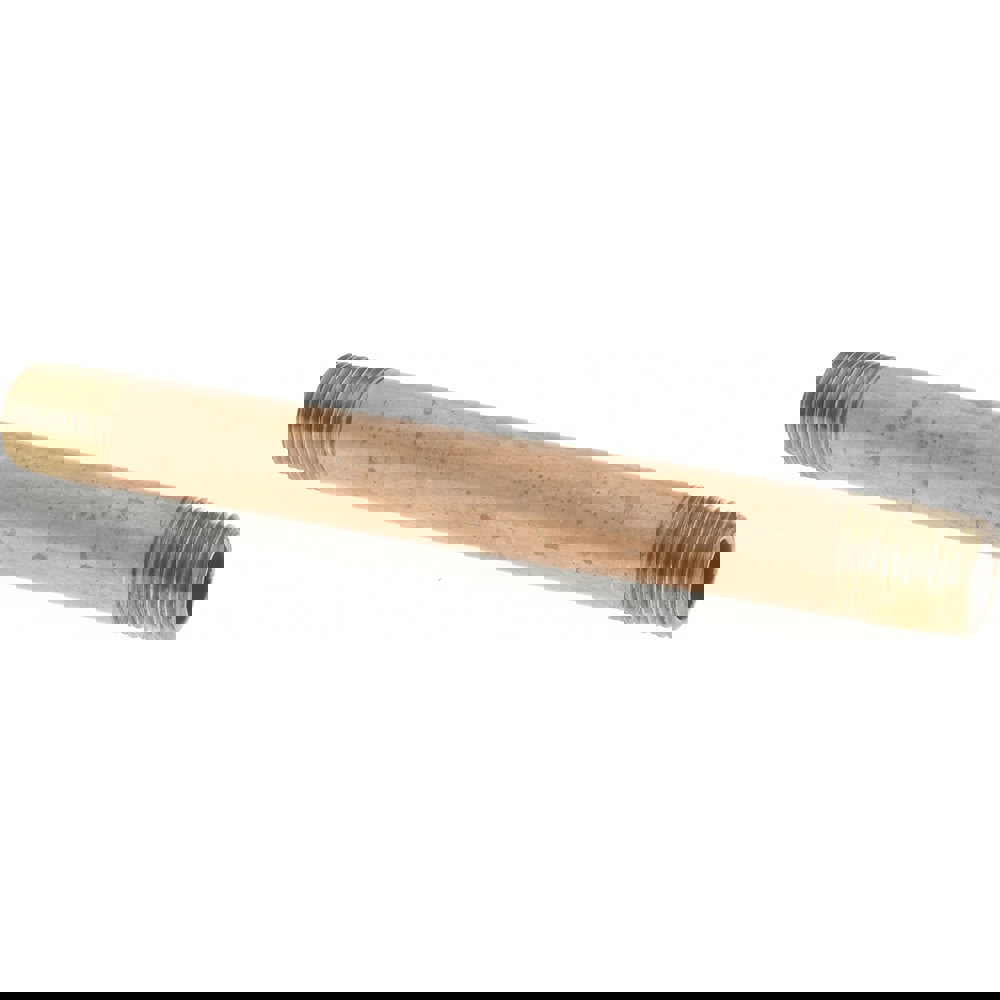 Brass Pipe Nipple: Threaded on Both Ends, 3-1/2