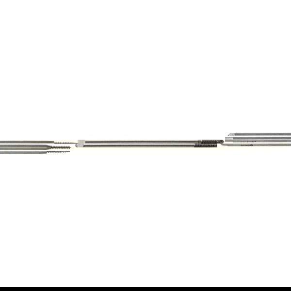 Extension Tap: 7/16-20, 3 Flutes, H3, Bright/Uncoated, High Speed Steel, Spiral Point