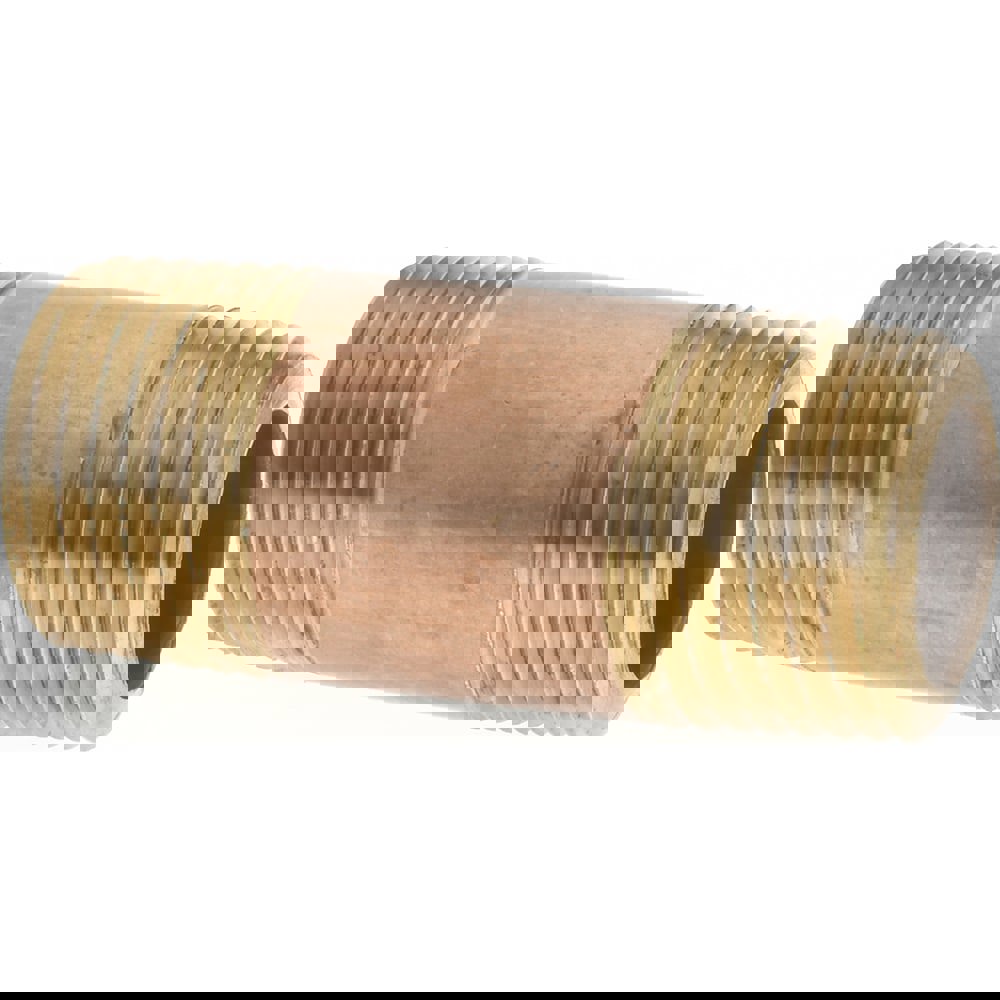 Brass Pipe Nipple: Threaded on Both Ends, 1-1/2