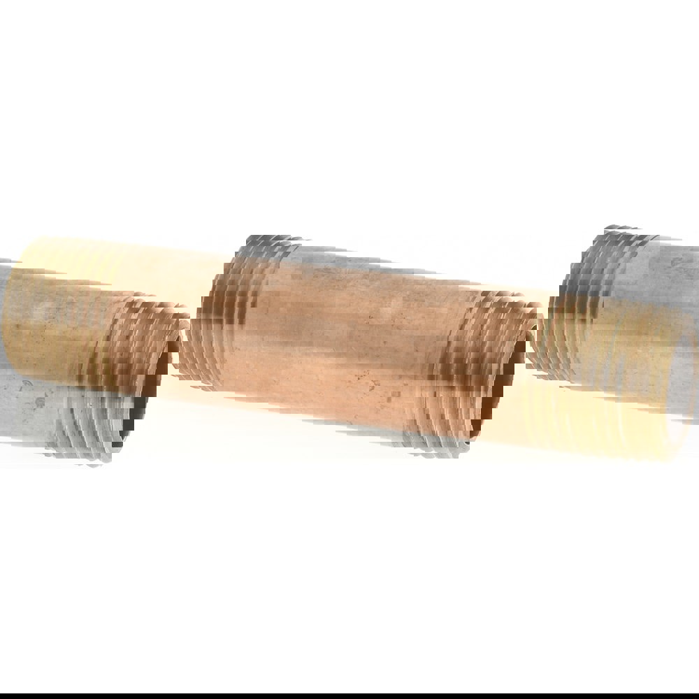 Brass Pipe Nipple: Threaded on Both Ends, 3