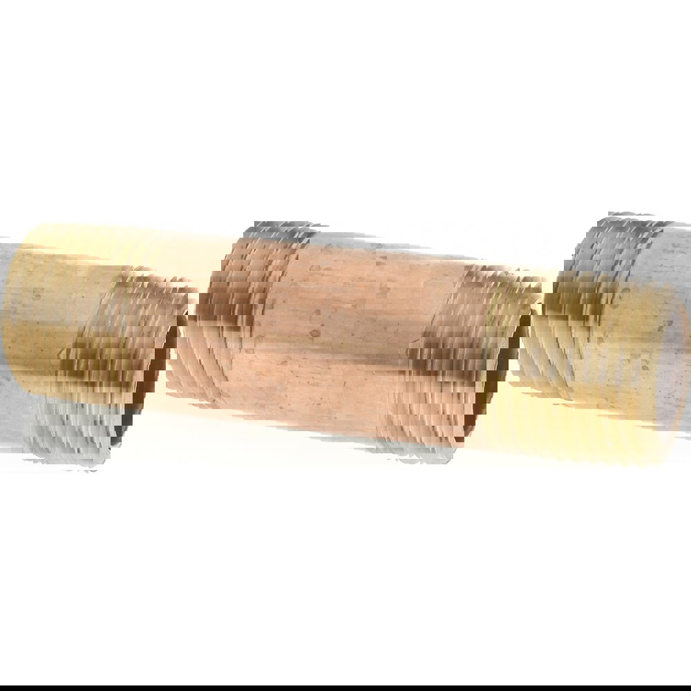 Brass Pipe Nipple: Threaded on Both Ends, 3