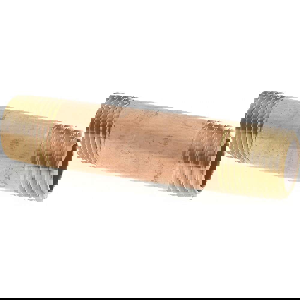 Brass Pipe Nipple: Threaded on Both Ends, 3-1/2