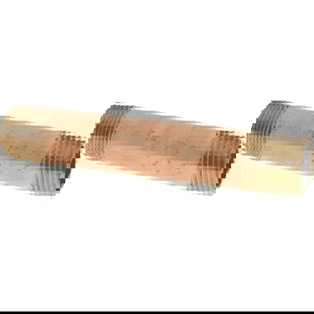 Brass Pipe Nipple: Threaded on Both Ends, 4-1/2