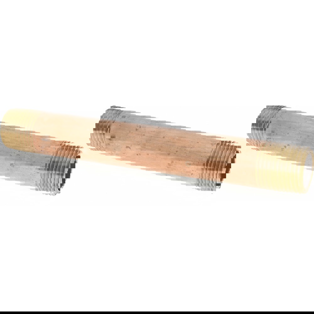 Brass Pipe Nipple: Threaded on Both Ends, 6