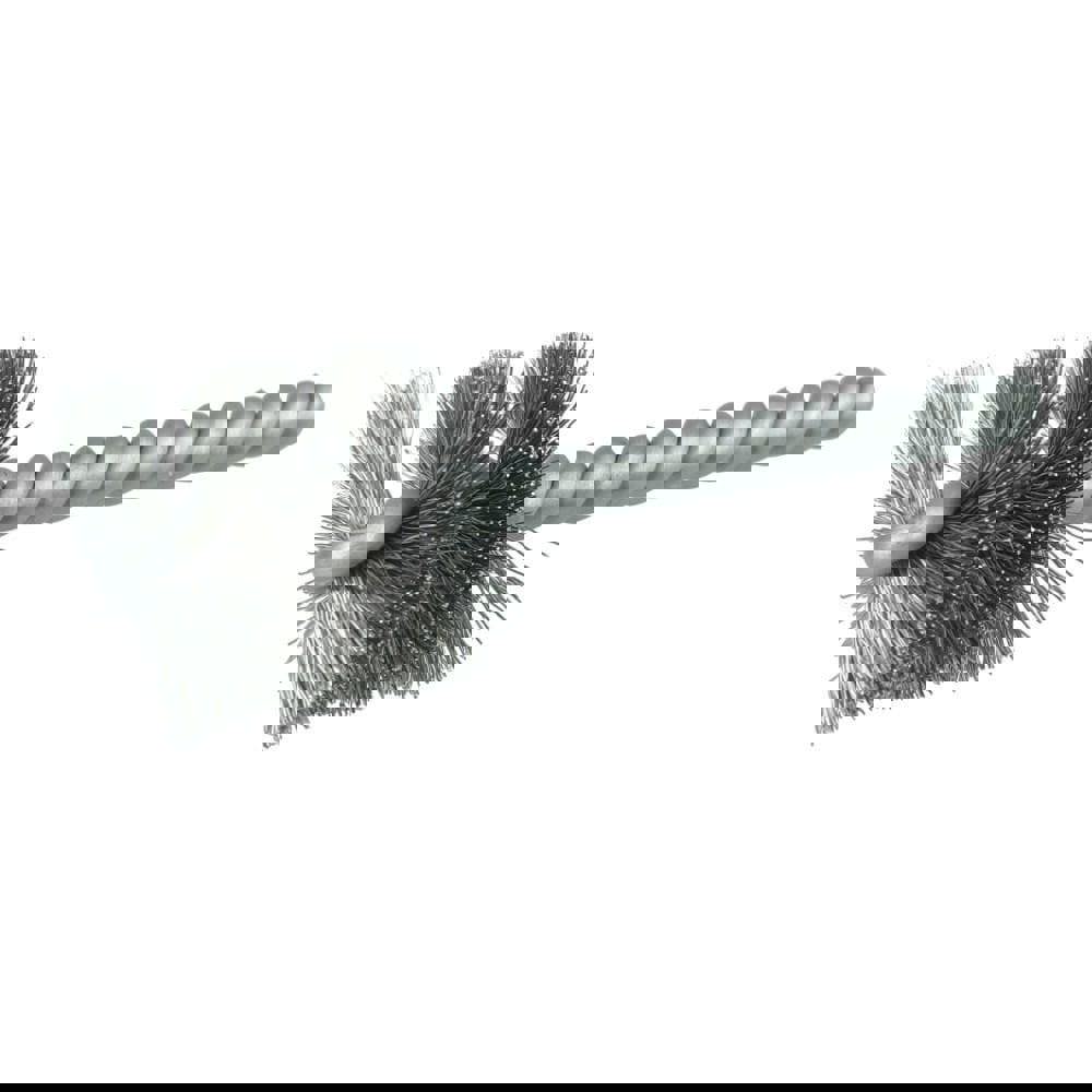 Power Tube Brush: Helical, Stainless Steel