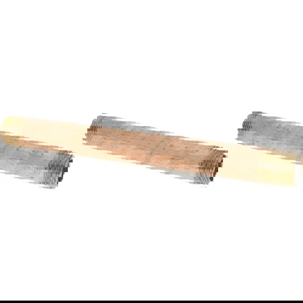 Brass Pipe Nipple: Threaded on Both Ends, 8