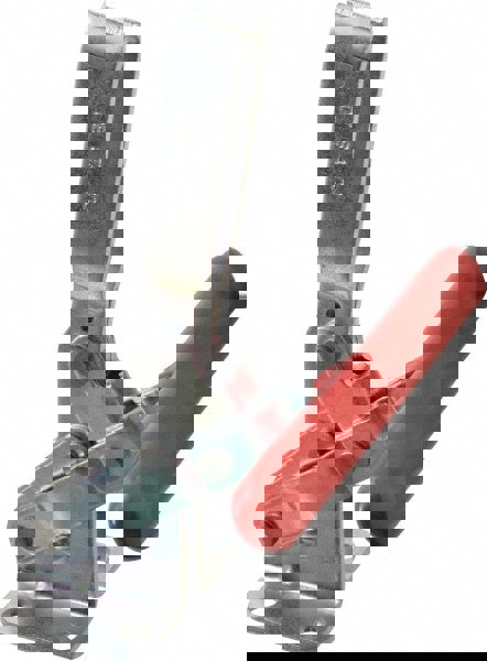 Manual Hold-Down Toggle Clamp: Vertical, 600 lb Capacity, U-Bar, Flanged Base